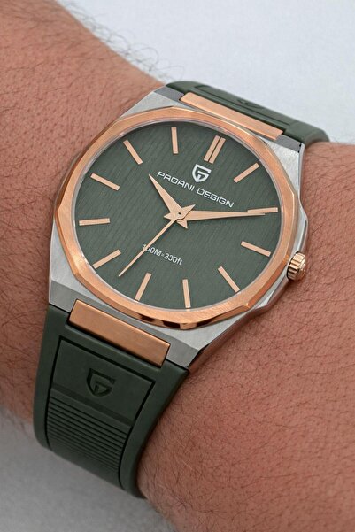 Pagani design PD-4747 Erkek 10 ATM Su Geçirmez Slim Kasa Safir Cam Paslanmaz ...