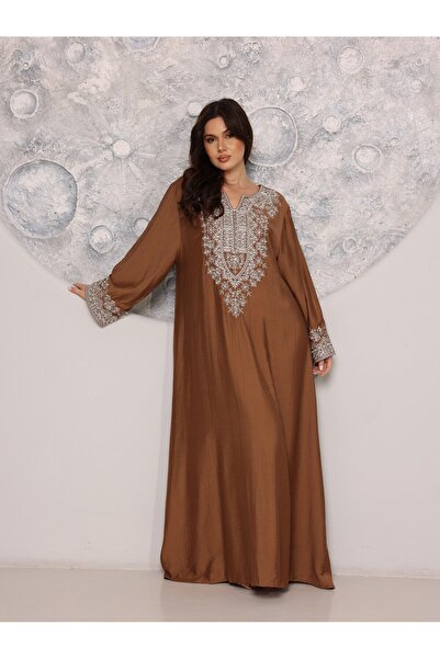 IKKXA Regal Silver Threaded Jalabiya