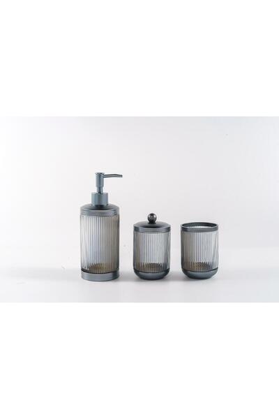 ROY KING LUXOR 3 PRÇ BANYO SETİ GRAY SİLVER