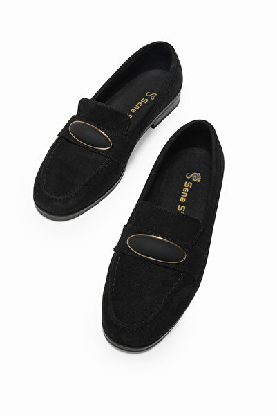 Tonny Black Loafer negru pentru femei, confortabil, cu cataramă, balerini casual