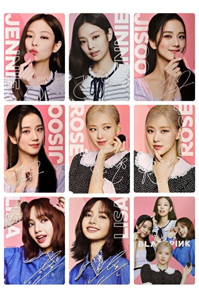 animeandyourworld blackpink fotokart 6*9 cm pvc kaplı tekli fotokart 1 adet s...