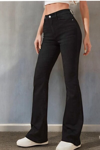 Livik Черни детски дънки от деним в испански стил