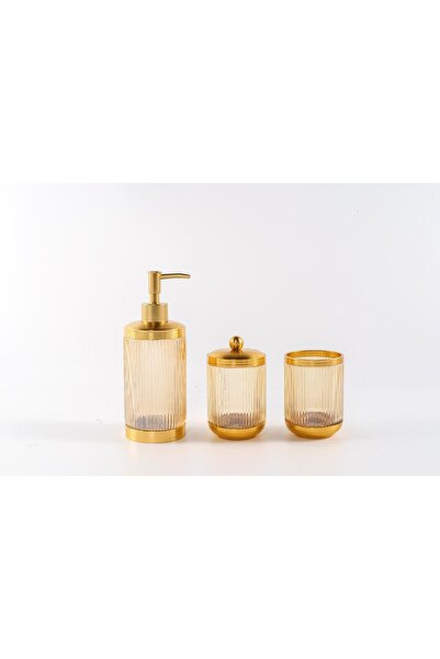 ROY KING LUXOR 3 PRÇ BANYO SETİ AMBER GOLD