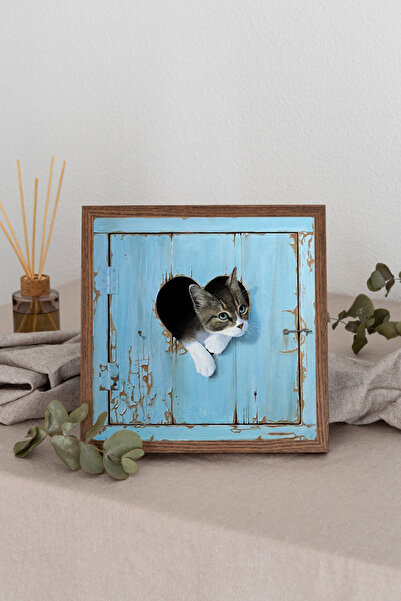 Dekorsiahome Τετράγωνος πίνακας με ξύλινο πλαίσιο TK3501