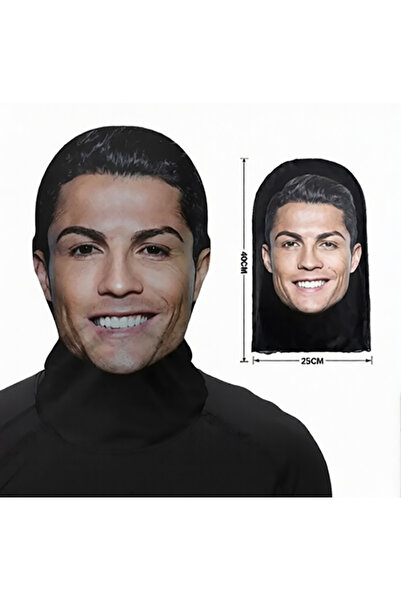 Plankton Tasarım Cristiano Ronaldo Maskesi, 3 Boyutlu, Nefes Alabilen Ünlü Ma...