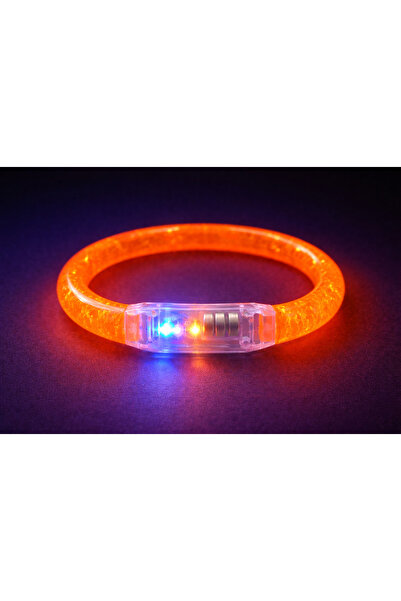 PARTİPORT LED Işıklı Parti Bilekliği Neon Glow Bracelet Disko Festival Konser...