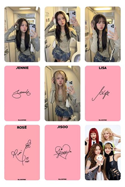 animeandyourworld blackpink fotokart 6*9 cm pvc kaplı tekli fotokart 1 adet s...
