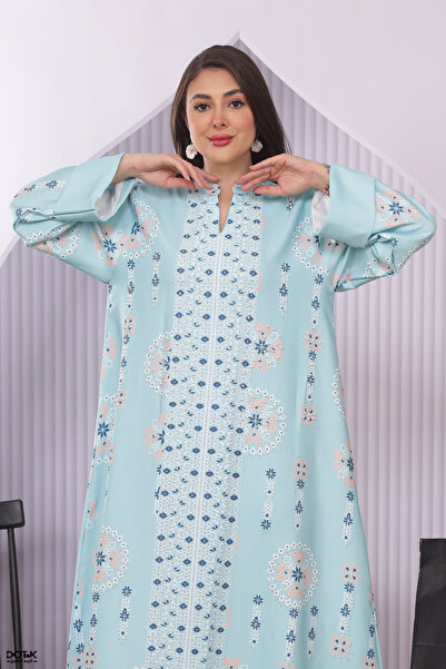 Lyaly aljlabyh Women's Ramadan dress, loose fit - Medical cotton, pre-shrunk ...