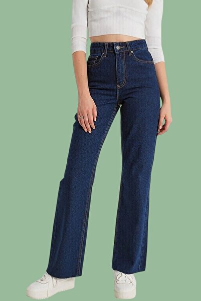 Livik Pantaloni din denim Soury pentru copii, albastru închis, cu picior larg...