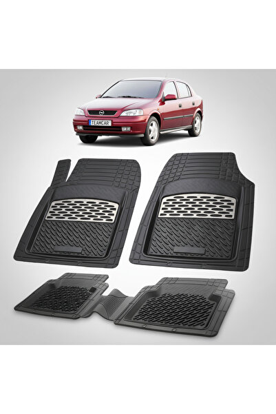 TEAMCAR Πατάκια δαπέδου Opel Astra G Συμβατά Hatchback 1998-2009 | Ασημί