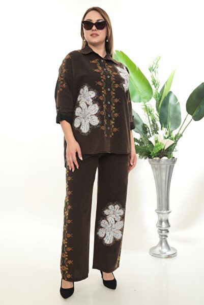 JERFİ Double Floral Patterned Set