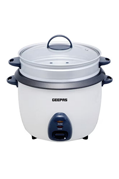 Geepas Electric Rice Cooker 1 L 400 W GRC4325 White
