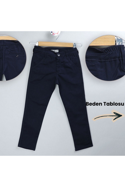 NR NarRengi 11/15 Years Old Boys' School Pants Navy Blue