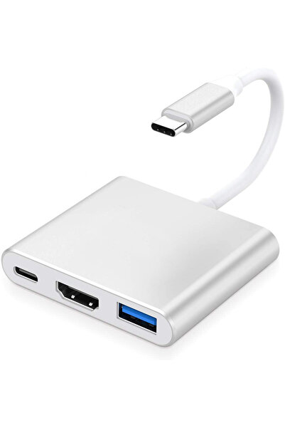 zola Адаптер за хъб, USB Type-C към 1x HDMI, 1x USB 3.0, 1x Power Delivery по...