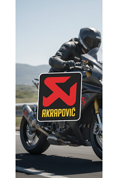 Akrapovic Motosiklet Egzoz Sticker - Yanmaz Egzoz Sticker 1 adet
