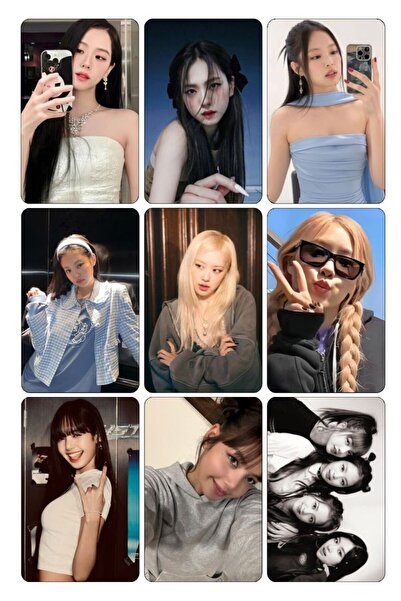 animeandyourworld blackpink fotokart 6*9 cm pvc kaplı tekli fotokart 1 adet s...