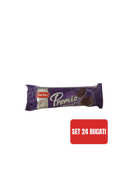 Torku SET 24 BUCĂȚI - Biscuiți Premio Sandwich cu umplutură de cremă de lapte...