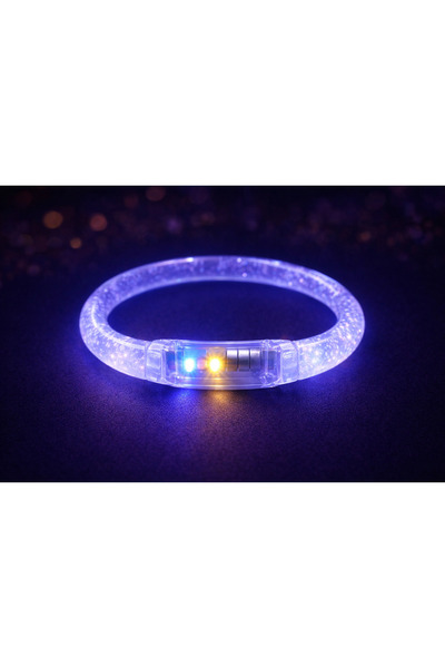 PARTİPORT LED Işıklı Parti Bilekliği Neon Glow Bracelet Disko Festival Konser...