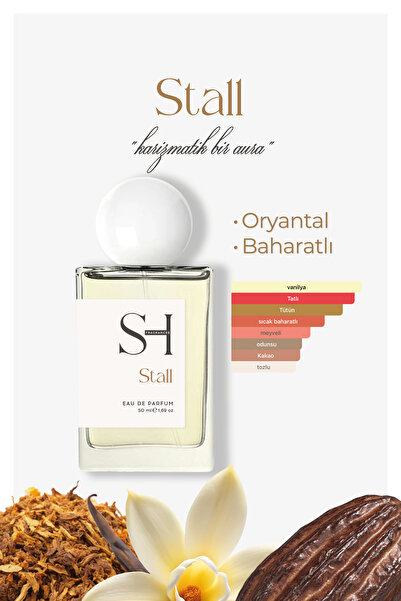SH FRAGRANCES Stall Unisex Parfüm | Oryantal-Baharatlı | Tütün Yaprağı-Vanily...
