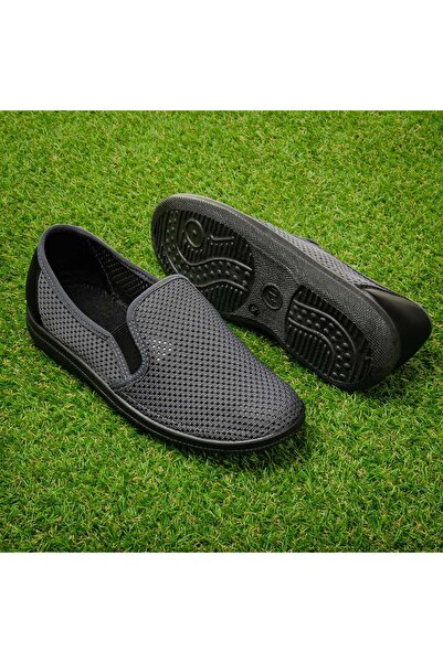 Tellus Men's Textile Perforated Moccasins, Flat Sole, Light & Comfortable, 53-25