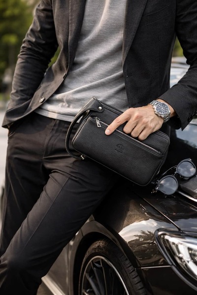 Westpolo 6054P Parmak İzi Okuyuculu Erkek El Portföy Çanta