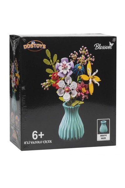 DOSTOYS Oceanfour 06289-109-3 8Li Vazolu Çiçek Lego