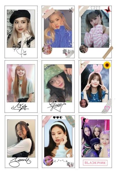 animeandyourworld blackpink fotokart 6*9 cm pvc kaplı tekli fotokart 1 adet s...