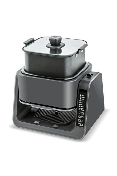 Zass Friteuza cu aer cald ZAF 12, 1500W, vas de sticla 4L, functie grill, set inclus