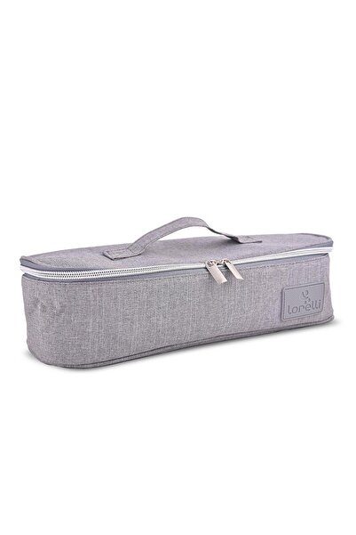 LORELLİ Insulated Food Bag Avy Grey, 3 Removable Compartments, Double Zipper