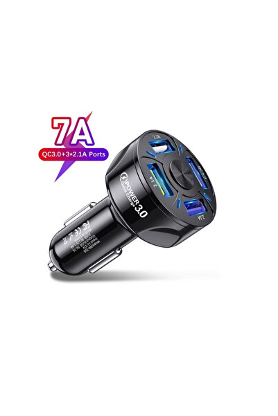 G Glixicom Car Charger with 4 USB 3.0 Fast Charge Ports