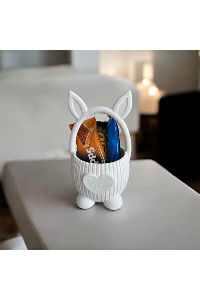 Baalaa Candy Chocolate Bowl with Rabbit Figure-3D Printing-Decorative Box-Can...