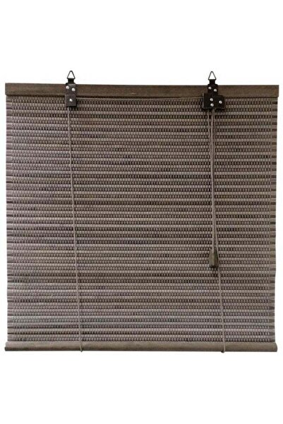 Luance Bamboo Slats Roller Blinds Light Grey and Dark Grey 150 x 180 cm