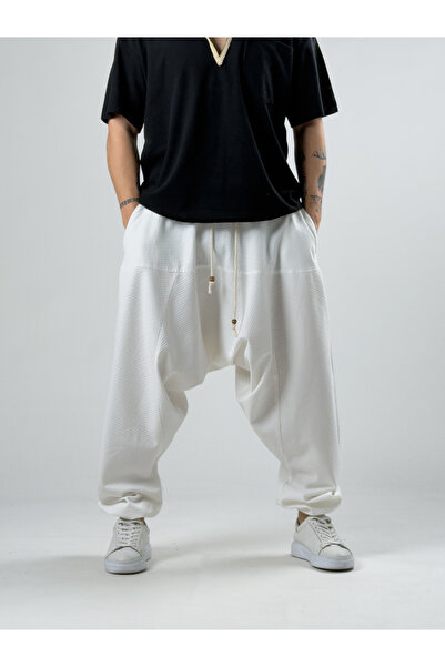 COCOPELLI Super Oversize White Shalwar Coc2889