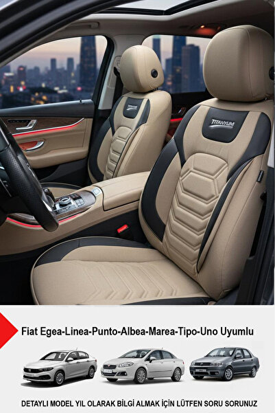 GM-DESIGN Titanium Series Luxury Linen Universal Car Seat Cover (Compatible w...