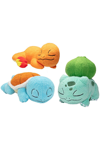 Pokemon Bec de pluș pentru dormit, set de 3, culoarea cărnii, Squirtle, 12 cm