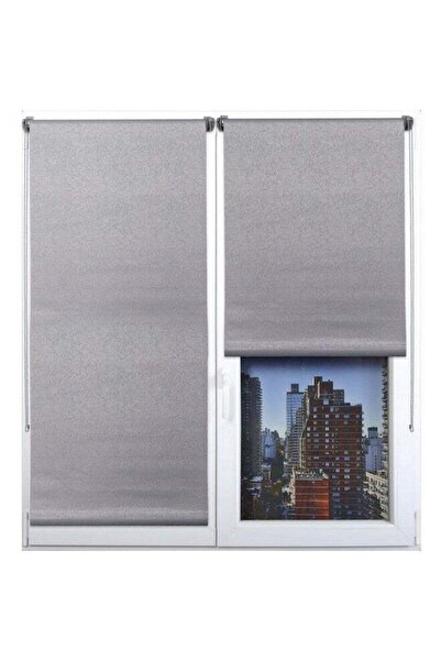 Luance High Quality Textured Blackout Roller Blinds Grey 150 x 180 cm