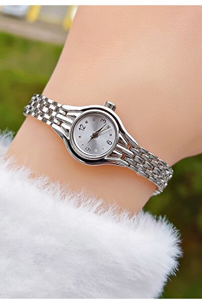 Weluxa Silver Color Minimal Women's Wristwatch + Watch Box
