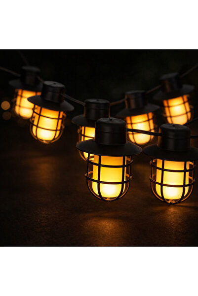 proled LED Vintage Light Garland 10m with 20 Bulbs and Cage Protection, IP44