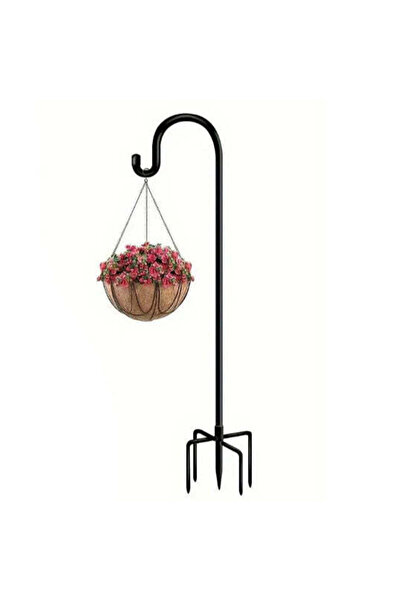 zola Garden stand with hook, ideal for flower pots, lanterns and decorations,...