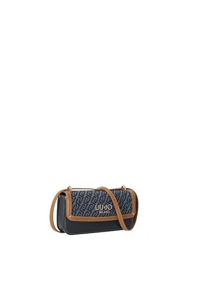 liu.jo Küçük Jakarlı Denim Çapraz Askılı Çanta