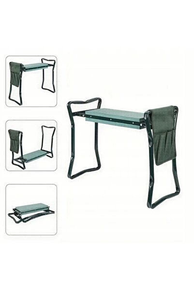zola 2in1 folding garden bench, knee protection, Functional Pocket, 59x49x27....