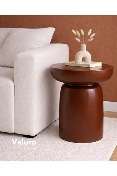 Velura Home & Living Fargo Mantar Yan Sehpa - Ceviz