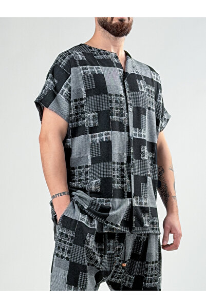 COCOPELLI Patch Patterned Men's Zero Sleeve Shirt Coc2887