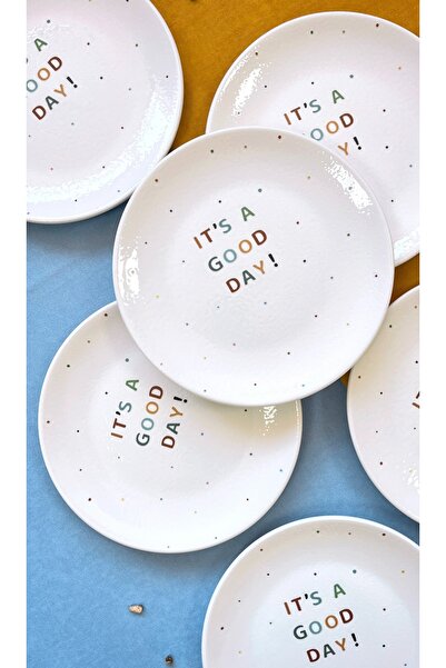 ers erbaşlar Colorful Prints 6-Piece Luxury Dessert Plate Set