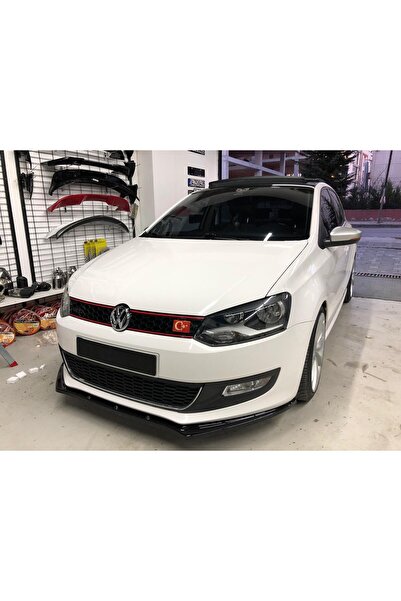 Tuning Vadisi Polo Mk5 Basic Ön Tampon Altı Lip Parlak Siyah 2009-2017 arası