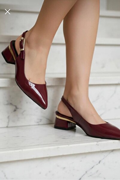 yezy shoes Balerini casual cu toc mic și detalii aurii Mary Jane