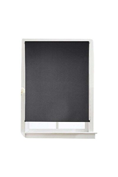 micasa Modern and Elegant Design Plain Blackout Roller Blinds Black 200 x 240cm