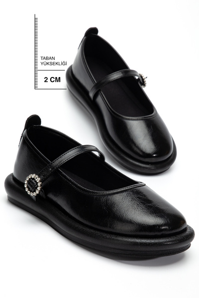 Sabella Moda kadın Loafer Günlük Ayakkabı ortopedik kalın taban Taşlı detaylı...