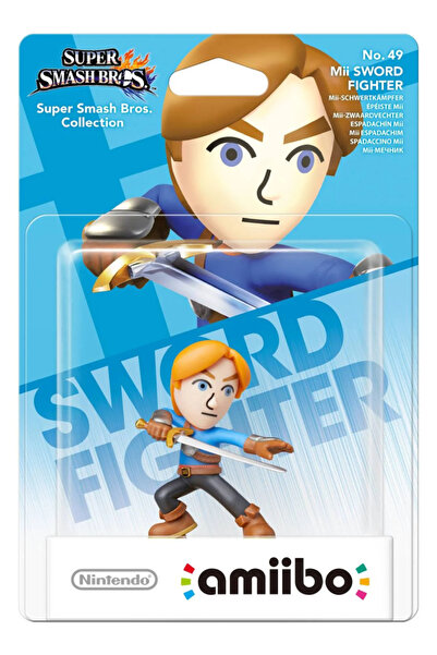 Nintendo Amiibo Super Smash Bros No49 Mii Sword Fighter