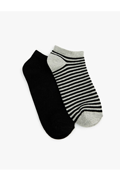 Koton Set de 2, cu dungi și bumbac perechi de șosete tip ciorapi